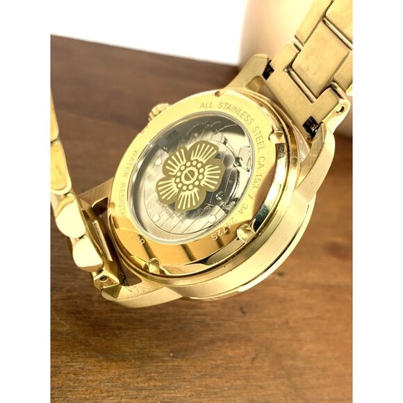 Coach Women's Watch 14504368 Cruiser Automatic Gold Stainless Steel Gemmed 37mm - Picture 7 of 14
